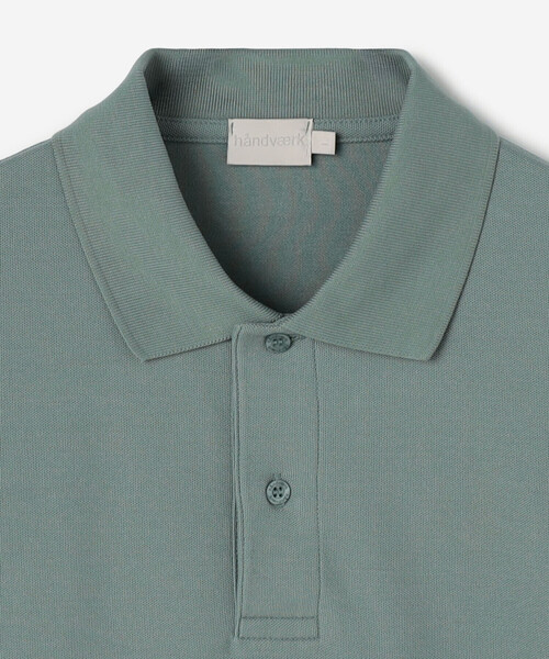 handvaerk（ハンドバーク）の「handvaerk | コットンピケ ポロシャツ MEN（ポロシャツ・メンズ・ブルー系その他/ライトグレー/グリーン系その他/ブラック・L/M/S）」の17枚目の写真