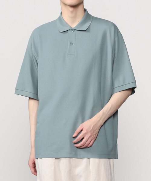 handvaerk（ハンドバーク）の「handvaerk | コットンピケ ポロシャツ MEN（ポロシャツ・メンズ・ブルー系その他/ライトグレー/グリーン系その他/ブラック・L/M/S）」の14枚目の写真