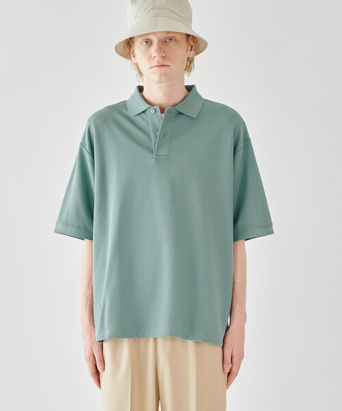 handvaerk（ハンドバーク）の「handvaerk | コットンピケ ポロシャツ MEN（ポロシャツ・メンズ・ブルー系その他/ライトグレー/グリーン系その他/ブラック・L/M/S）」の9枚目の写真