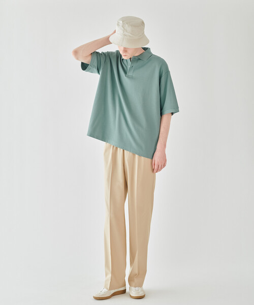 handvaerk（ハンドバーク）の「handvaerk | コットンピケ ポロシャツ MEN（ポロシャツ・メンズ・ブルー系その他/ライトグレー/グリーン系その他/ブラック・L/M/S）」の7枚目の写真