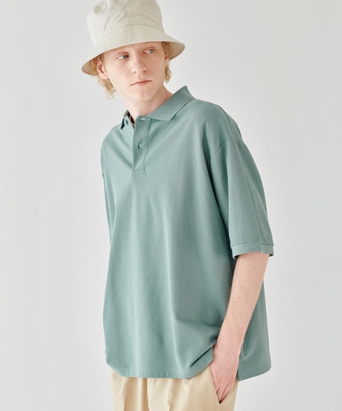 handvaerk（ハンドバーク）の「handvaerk | コットンピケ ポロシャツ MEN（ポロシャツ・メンズ・ブルー系その他/ライトグレー/グリーン系その他/ブラック・L/M/S）」の3枚目の写真