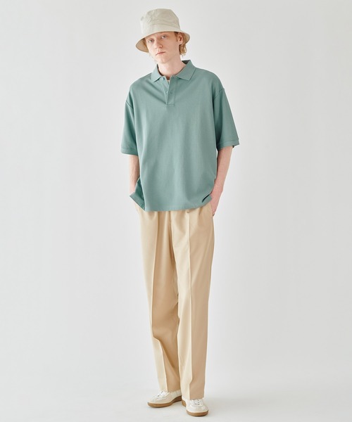 handvaerk（ハンドバーク）の「handvaerk | コットンピケ ポロシャツ MEN（ポロシャツ・メンズ・ブルー系その他/ライトグレー/グリーン系その他/ブラック・L/M/S）」の5枚目の写真