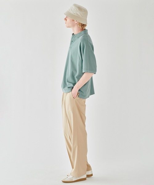 handvaerk（ハンドバーク）の「handvaerk | コットンピケ ポロシャツ MEN（ポロシャツ・メンズ・ブルー系その他/ライトグレー/グリーン系その他/ブラック・L/M/S）」の6枚目の写真