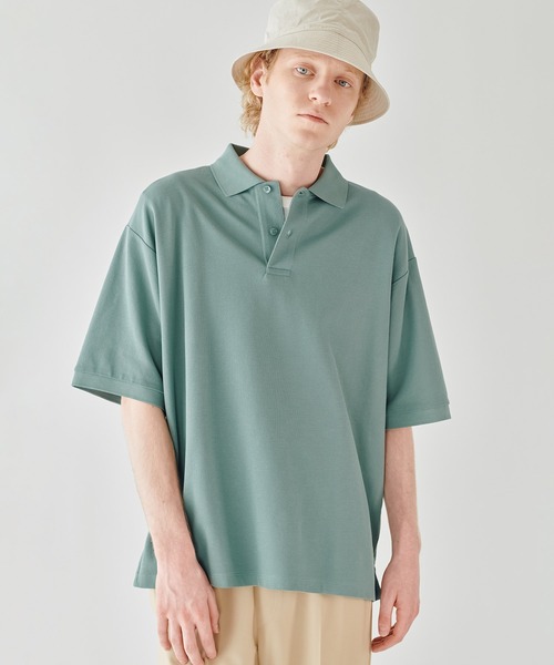 handvaerk（ハンドバーク）の「handvaerk | コットンピケ ポロシャツ MEN（ポロシャツ・メンズ・ブルー系その他/ライトグレー/グリーン系その他/ブラック・L/M/S）」の8枚目の写真