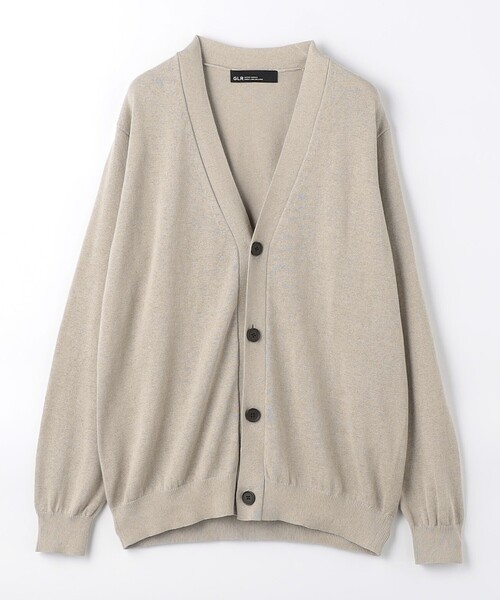green label relaxing（グリーンレーベルリラクシング）の「ペーパー コットン麻 Vネック カーディガン -ウォッシャブル-（カーディガン/ボレロ・メンズ・ネイビー/ベージュ/ライム・S/M/XL/L）」の16枚目の写真