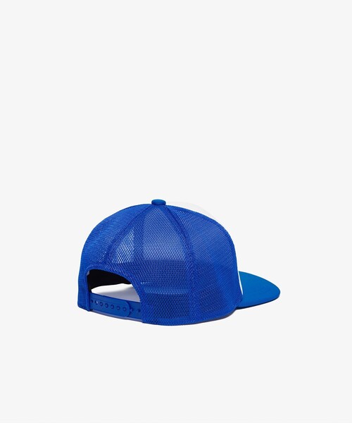 LACOSTE(ラコステ)の「リピートロゴメッシュキャップ(キャップ・メンズ・ブラック/ロイヤルブルー・58cm)」の8枚目の写真