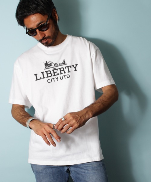 LIBERTY CITY（リバティシティ）の「【LIBERTY CITY/リバティーシティ】 [CARRIAGE] Tシャツ（Tシャツ/カットソー・メンズ・ホワイト/ブラック/オレンジ・2/3/4）」の15枚目の写真