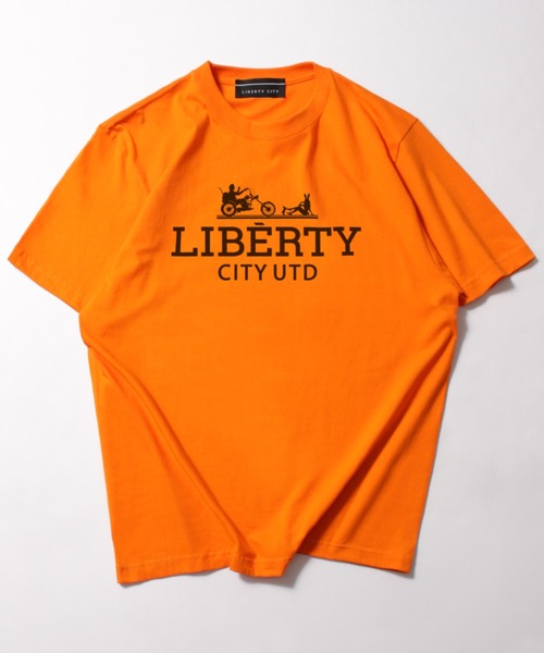 LIBERTY CITY（リバティシティ）の「【LIBERTY CITY/リバティーシティ】 [CARRIAGE] Tシャツ（Tシャツ/カットソー・メンズ・ホワイト/ブラック/オレンジ・2/3/4）」の8枚目の写真