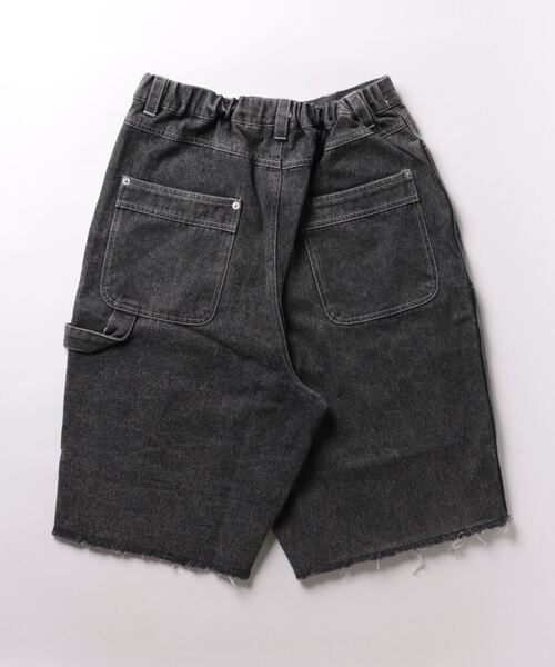 SPINNS（スピンズ）の「【M.L 2サイズ展開】ダブルニーデニムショート