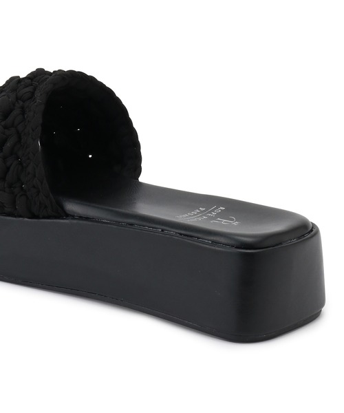 ROPE' PICNIC（ロペピクニック）の「マクラメプラットフォームサンダル（サンダル・レディース・ブラック/グリーン系その他・23.0cm/24.0cm）」の4枚目の写真