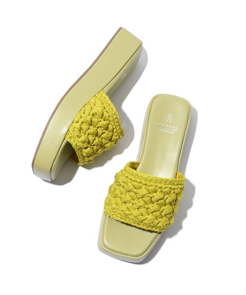 ROPE' PICNIC（ロペピクニック）の「マクラメプラットフォームサンダル（サンダル・レディース・ブラック/グリーン系その他・23.0cm/24.0cm）」の9枚目の写真