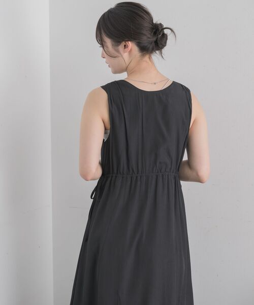 RETRO GIRL（レトロガール）の「ウエストシャーリングノースリOP（ワンピース・レディース・グリーン/オフホワイト/ブラック・FREE）」の19枚目の写真