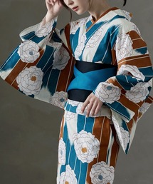 asaka（アサカ）の「浴衣セット レディース 大人浴衣ブランド 綿仕立て上がり 浴衣＋帯つき2点（浴衣）」