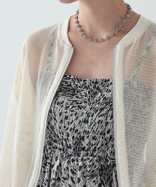 GALLEST(ギャレスト)の「◆メッシュブルゾン(ブルゾン・レディース・ホワイト/ブラック・38)」の11枚目の写真