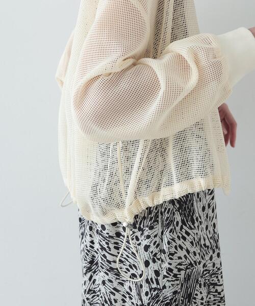 GALLEST(ギャレスト)の「◆メッシュブルゾン(ブルゾン・レディース・ホワイト/ブラック・38)」の10枚目の写真