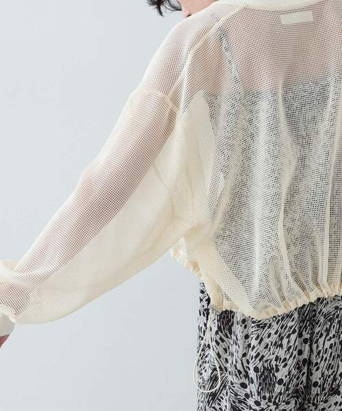 GALLEST(ギャレスト)の「◆メッシュブルゾン(ブルゾン・レディース・ホワイト/ブラック・38)」の9枚目の写真