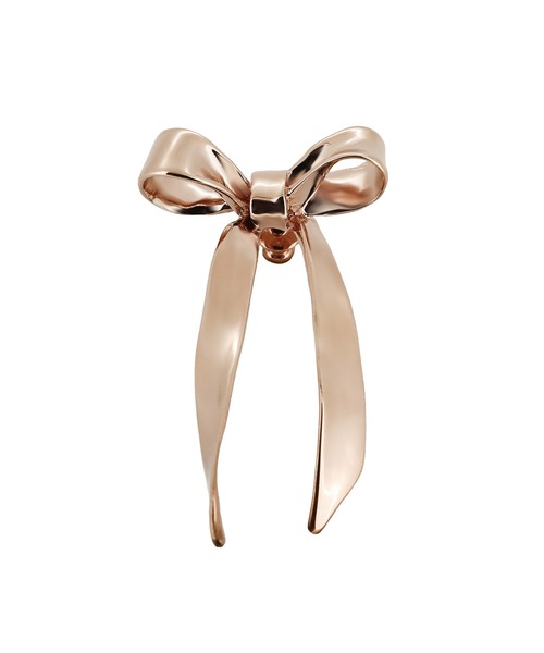 LOVE BY e.m. （ラブバイイーエム）の「リボンピアス/レディース/バレエコア（ピアス（片耳用）・レディース・シルバー/ゴールド/ブラック/ピンク系その他/アンティークゴールド/アンティークシルバー・FREE）」の3枚目の写真