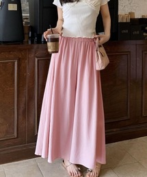 スカート見えギャザーワイドパンツ