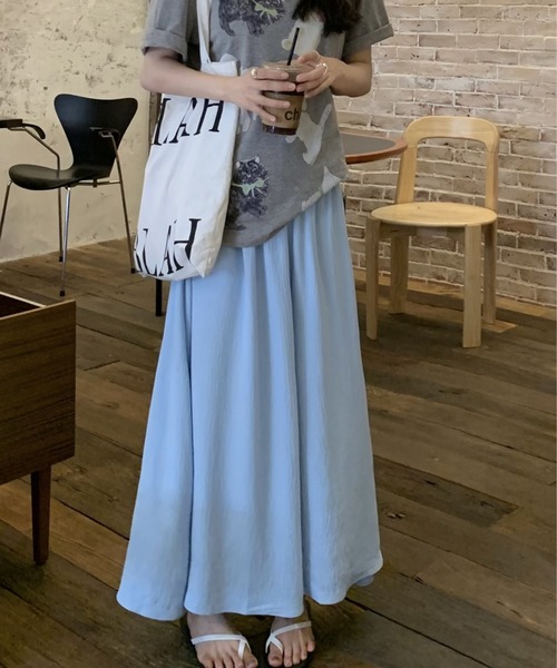 a lot of love(ア ロット オブ ラブ)の「スカート見えギャザーワイドパンツ(その他パンツ・レディース・ホワイト/ピンク/ブラック/ブルー・FREE)」の9枚目の写真