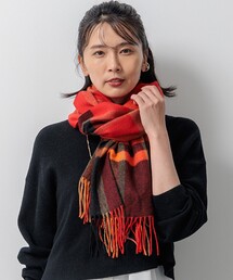 カシミヤ チェック マフラー