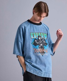 JUNRED（ジュンレッド）の「デニムオーバーサイズTシャツ（Tシャツ/カットソー・メンズ）」