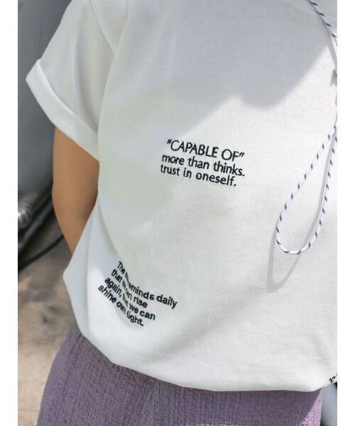 セール】ミックスロゴエンブロイダリーTee（Tシャツ/カットソー