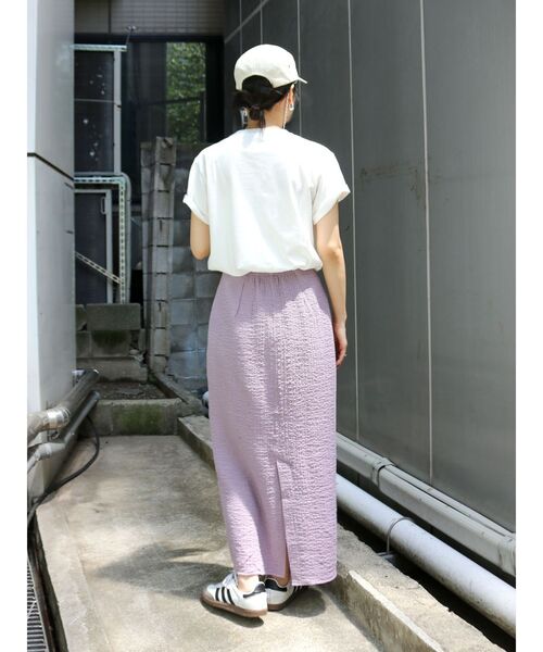 Ungrid（アングリッド）の「ミックスロゴエンブロイダリーTee（Tシャツ/カットソー・レディース・オフホワイト/ピンク/ブラック/グリーン・FREE）」の13枚目の写真