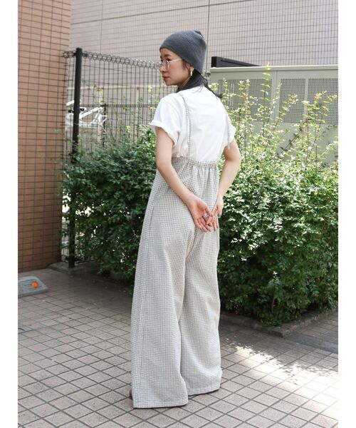 Ungrid（アングリッド）の「ミックスロゴエンブロイダリーTee（Tシャツ/カットソー・レディース・オフホワイト/ピンク/ブラック/グリーン・FREE）」の15枚目の写真