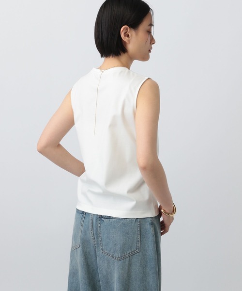 A part by(アパートバイ)の「NEWSTARポンチ_ノースリーブ(Tシャツ/カットソー・レディース・オフホワイト/ブラック・FREE)」の9枚目の写真