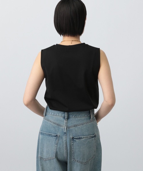 A part by(アパートバイ)の「NEWSTARポンチ_ノースリーブ(Tシャツ/カットソー・レディース・オフホワイト/ブラック・FREE)」の15枚目の写真