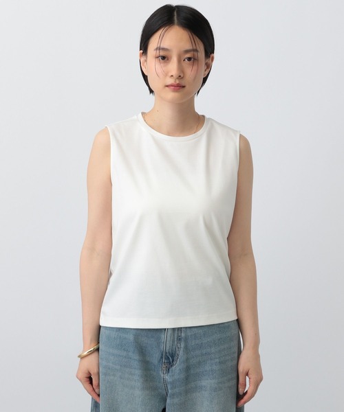 A part by(アパートバイ)の「NEWSTARポンチ_ノースリーブ(Tシャツ/カットソー・レディース・オフホワイト/ブラック・FREE)」の16枚目の写真