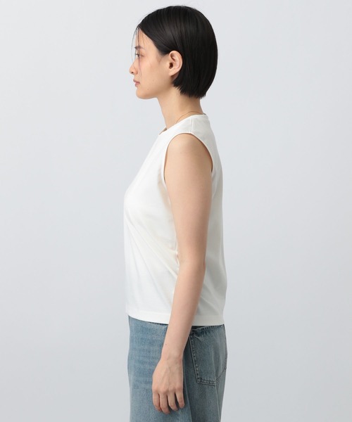 A part by(アパートバイ)の「NEWSTARポンチ_ノースリーブ(Tシャツ/カットソー・レディース・オフホワイト/ブラック・FREE)」の17枚目の写真