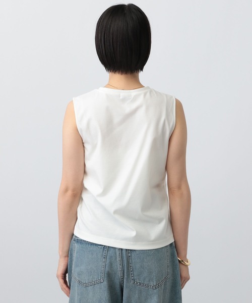 A part by(アパートバイ)の「NEWSTARポンチ_ノースリーブ(Tシャツ/カットソー・レディース・オフホワイト/ブラック・FREE)」の18枚目の写真