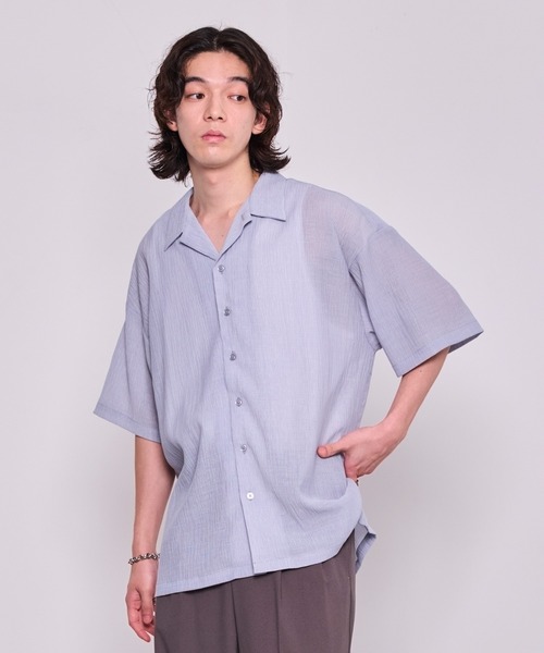 JUNRED（ジュンレッド）の「j.n.r.d/楊柳ワッシャーハーフスリーブ