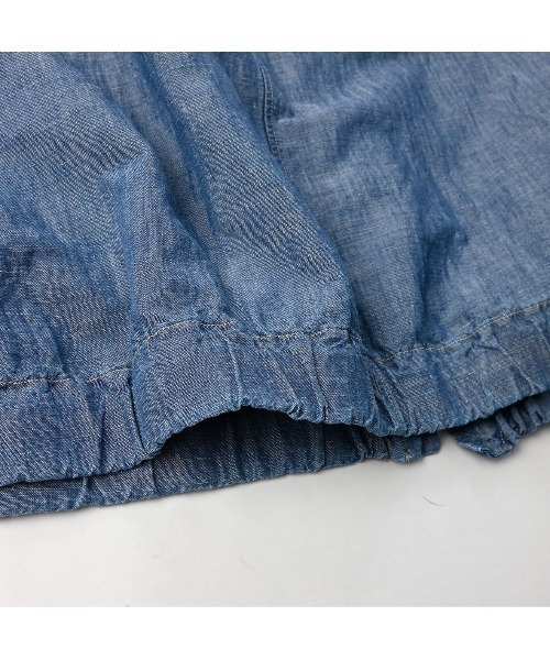 45R（フォーティファイブアール）の「綿麻ダンガリーのチーゴスカート（清）（スカート・レディース・インディゴブルー・FREE）」の10枚目の写真