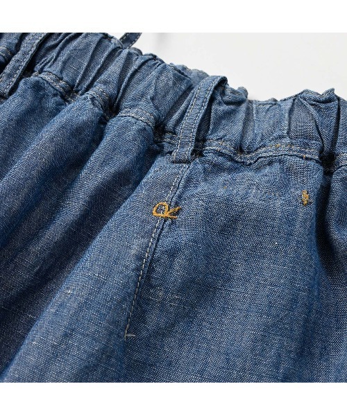 45R（フォーティファイブアール）の「綿麻ダンガリーのチーゴスカート（清）（スカート・レディース・インディゴブルー・FREE）」の12枚目の写真