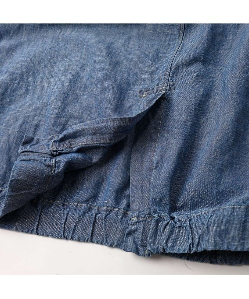 45R（フォーティファイブアール）の「綿麻ダンガリーのチーゴスカート（清）（スカート・レディース・インディゴブルー・FREE）」の13枚目の写真