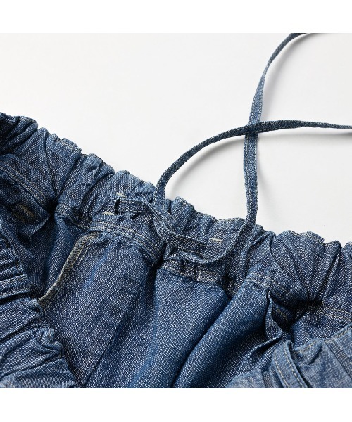 45R（フォーティファイブアール）の「綿麻ダンガリーのチーゴスカート（清）（スカート・レディース・インディゴブルー・FREE）」の14枚目の写真