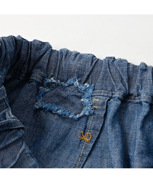 45R（フォーティファイブアール）の「綿麻ダンガリーのチーゴスカート（清）（スカート・レディース・インディゴブルー・FREE）」の15枚目の写真