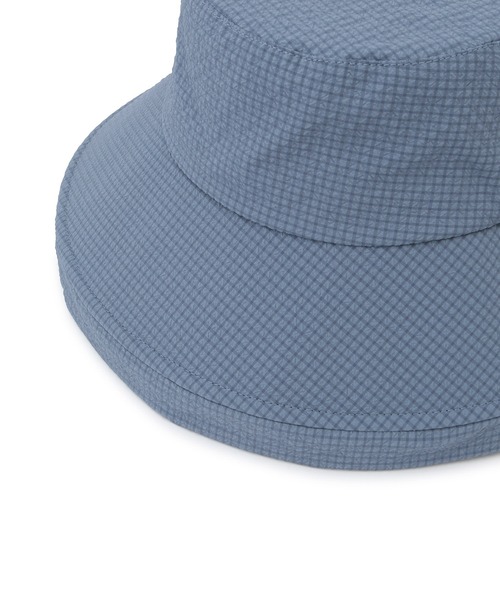 ROPE' PICNIC（ロペピクニック）の「はっ水・遮光/チェックシアサッカーサファリハット（ハット・レディース・ブルー系その他4/ブラック/ベージュ系その他・FREE）」の7枚目の写真