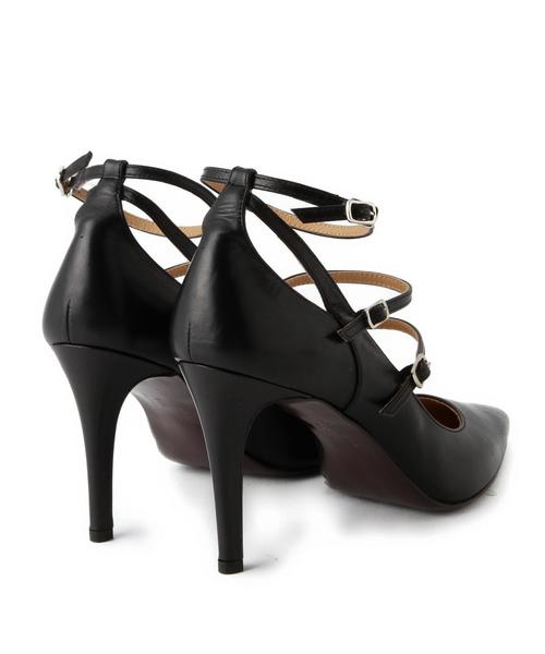 ODETTE E ODILE（オデットエオディール）の「OIT トリプルストラップ パンプス90（パンプス・レディース・ブラック/ブラウン・22cm/22.5cm/23.5cm/23cm/24cm/24.5cm）」の6枚目の写真
