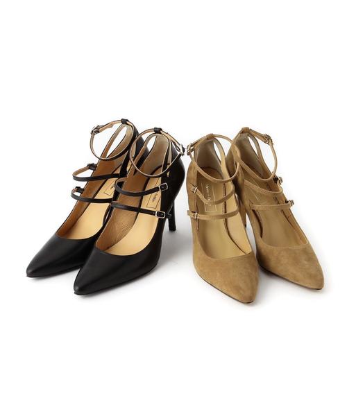 ODETTE E ODILE（オデットエオディール）の「OIT トリプルストラップ パンプス90（パンプス・レディース・ブラック/ブラウン・22cm/22.5cm/23.5cm/23cm/24cm/24.5cm）」の9枚目の写真