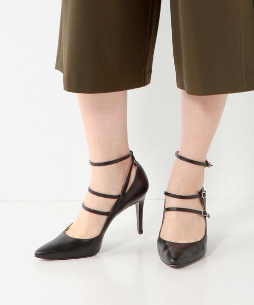 ODETTE E ODILE（オデットエオディール）の「OIT トリプルストラップ パンプス90（パンプス・レディース・ブラック/ブラウン・22cm/22.5cm/23.5cm/23cm/24cm/24.5cm）」の10枚目の写真