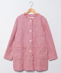 Leilian | ツイードロングジャケット(ノーカラージャケット)