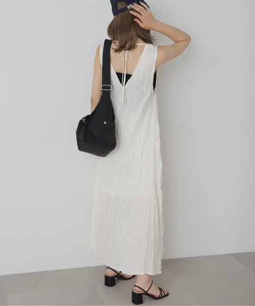 FREE'S MART(フリーズマート)の「◆前後2WAYワッシャーワンピース(ワンピース・レディース・ホワイト/レッド/ライトグリーン・SMALL/MEDIUM)」の6枚目の写真