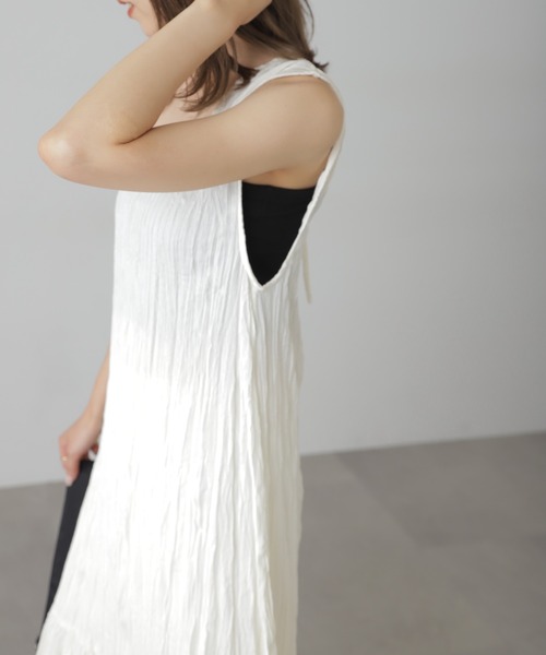 FREE'S MART(フリーズマート)の「◆前後2WAYワッシャーワンピース(ワンピース・レディース・ホワイト/レッド/ライトグリーン・SMALL/MEDIUM)」の11枚目の写真