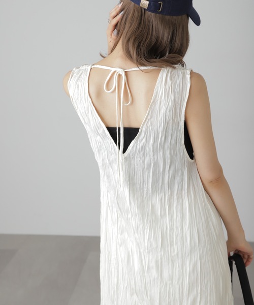 FREE'S MART(フリーズマート)の「◆前後2WAYワッシャーワンピース(ワンピース・レディース・ホワイト/レッド/ライトグリーン・SMALL/MEDIUM)」の12枚目の写真