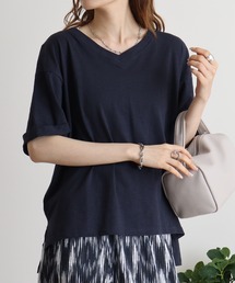 オーバーサイズVネックTee