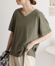 オーバーサイズVネックTee