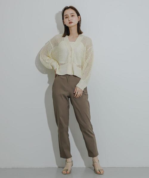 SENSE OF PLACE by URBAN RESEARCH（センスオブプレイスバイアーバンリサーチ）の「『TALLサイズあり』ストレッチスリムテーパードパンツ（その他パンツ・レディース・モカ/ライトベージュ/ブラック・SMALL/X-SMALL/LARGE/MEDIUM/TALL）」の11枚目の写真